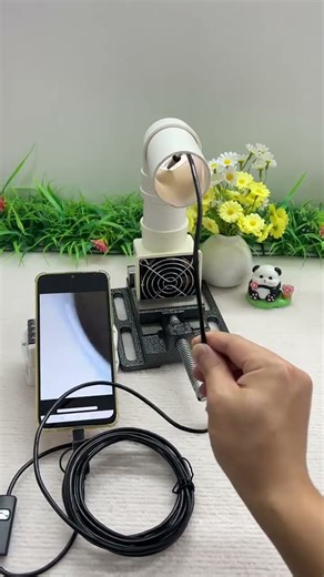 Pipe Inspection With Mobile Phone Camera #ideas #shorts #mobilecamera #pipeinspection