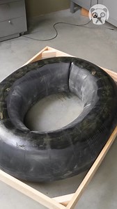 Turning Old Tire Into A Boat | Hungry Panda