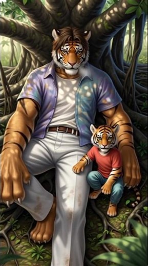 “Tiger Protects Cub | Emotional Jungle Story | Animated Short”