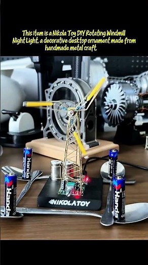 🔥 Amazing Nikola Toy DIY Windmill Lamp | Science + Art Combo