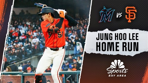Giants outfielder Jung Hoo Lee's second homer of season bounces in McCovey Cove