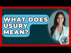 What Does Usury Mean? - Philosophy Beyond