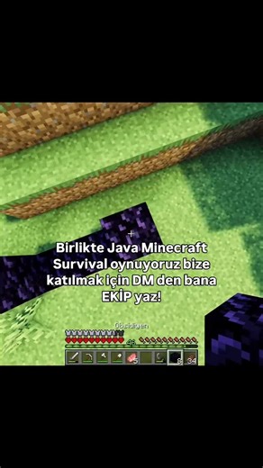 Birlikte Java Minecraft Survival oynadığımız bi ekibimiz var ekibe katılmak için bana DM den EKİP yaz! #minecraft #minecraftjava #minecraftmemes