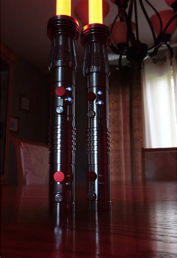 Darth Maul’s Lightsabers In my opinion Darth Maul is one of the best characters in clone wars, absolutely loved how the guy survived on his pure hatred for Obi-Wan 😭 The saber is available at @N sabers if you’re interested, use code “JDK” to save yourself some credits and it also helps me out as well! #CapCut #starwars #darthmaul #clonewars #battlefront3 #sith #lightsaber #neopixel