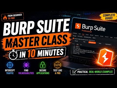 Burp Suite Masterclass in 10 Minutes 🔥 (Beginner to Pro)