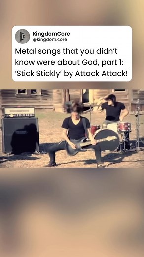 Attack Attack! - Stick Stickly Did you know that the quintessential crabcore song is essentially a worship track and that the whole thing is basically a prayer to the Lord? Although Attack Attack! never really claimed to be a “Christian” band, and I’d never label them as one, “Someday Came Suddenly” is littered with Christian tracks and straight up worshipful lyrics. It’s actually quite wild to see how their lyrics were often more worshipful than many other bands at the time who claimed to be Ch