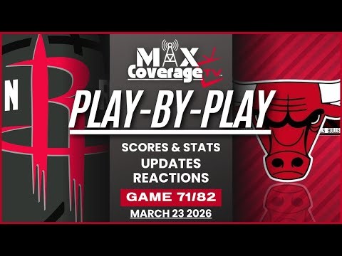 🔴LIVE - Houston Rockets vs Chicago Bulls - Play-By-Play & Reactions (3/23/26)