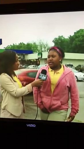 Girl Pees Herself While Being Interviewed On Live TV