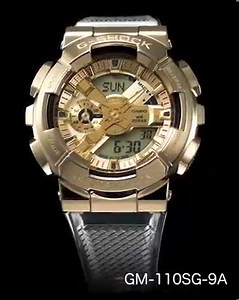 The GM-110SG, the G-SHOCK Metal Covered lineup with stainless steel bezels that have been designed based on a GOLD INGOT motif. #casio #gshock #absolutetoughness #GM110SG #casioproductvideo https://products.g-shock.com/asia-mea/en/_detail/GM-110SG-9A/ | CASIO G-SHOCK
