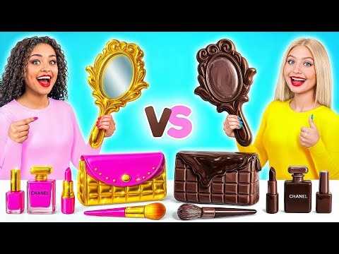 Real Food vs Chocolate Food Challenge | Funny Cooking Battle by Multi DO Challenge