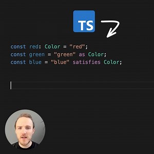 The `satisfies` operator in TypeScript 4.9 is a game changer