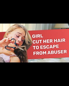 Girl cut her hair to escape from abuser | AmoMama.com