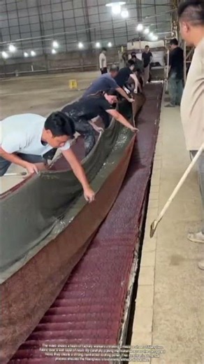 How Factory Teams Build Giant Fiberglass Roof Panels
