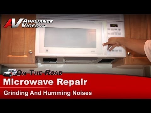GE Microwave Repair - Grinding and Humming Noises - Turntable Motor