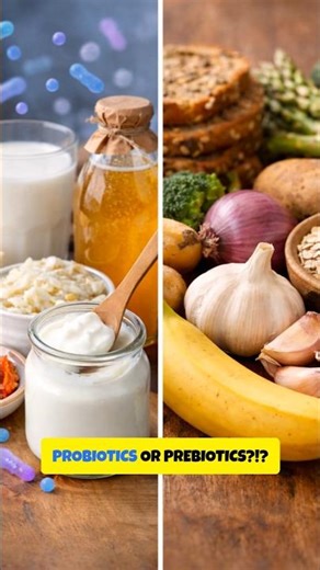 🥛🍌 Probiotics vs Prebiotics : Don't mix them up!