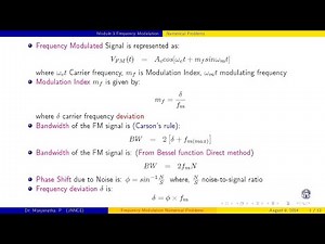 Frequency Modulation Numerical Problems 3