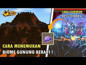 How to Find the Volcano Biome and Summon the Newest Boss! - Latest Mini World Creata 1.0 Update