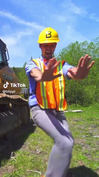 Kids Asking for Hugs While Covered in Mud | Blippi Bulldozer Dance