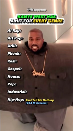 Kanye Has a Hit Song in EVERY Genre?