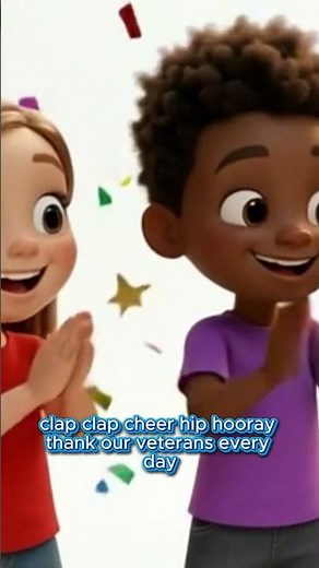 🦅 Thank You Veterans Song 🎖️ Brave and True | Patriotic Nursery Rhyme Shorts for Kids 🗽