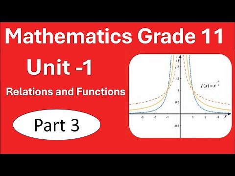 3. Grade 11 Maths Unit 1 (part 3) | Function | Vertical Line Test | New curriculum | Afan Oromo