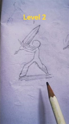 Sword ⚔️ vs. Hammer 🔨 | Stickman Drawing #shorts #handmade #drawing