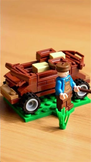 Building a Vintage LEGO Farm Truck 🚜💨 #shorts