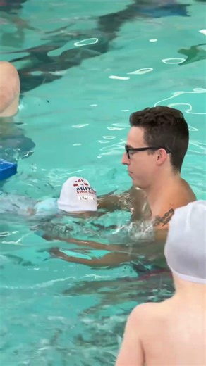 Swim lessons for the baby boy!