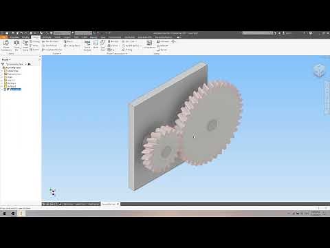 how to design a herringbone (double helical gear) in autodesk inventor.