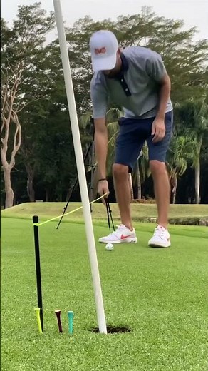 HOLE MORE PUTTS with plumb bob & string 🦾⛳️