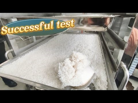 How to Cook Fluffy White Rice in a Steamer | Steam System #ricecooker #commercial #persianrice