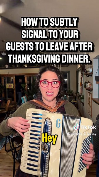 Weaponized accordion works on large family gatherings as well.