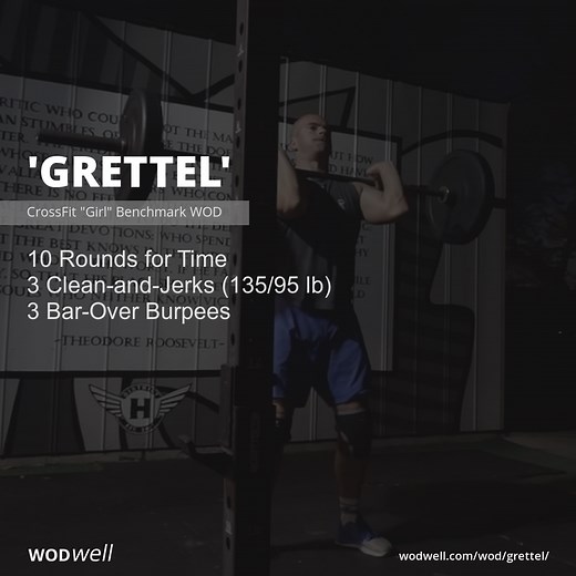 "Grettel" Workout, CrossFit "Girl" Benchmark WOD | WODwell