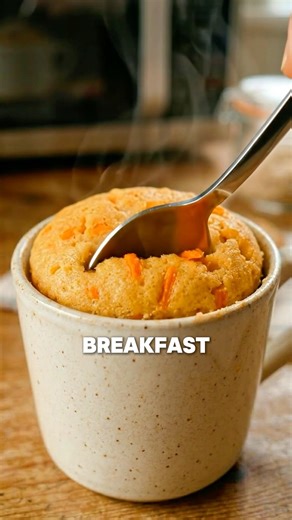 Carrot Mug Cake 🥕🍰 #simple #tasty #dessert #healthy