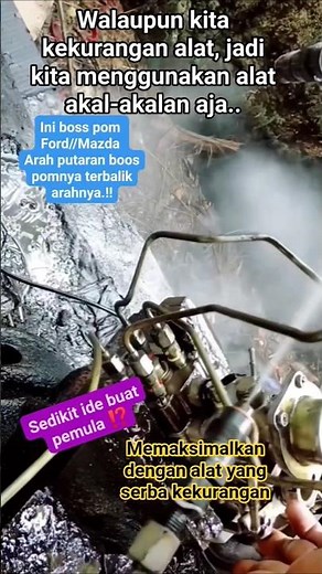 how to test the diesel injection pump // whith simple tools #automobile #mechanic #travel #machine