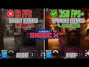 Rainbow 6 Siege X: BEST PC Settings to FIX FPS Drops, Lags & Stutters on ANY PC📈