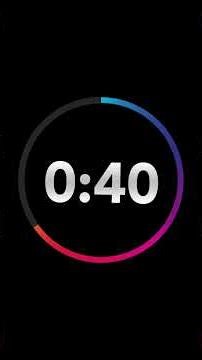 ⏱️ 1 Minute Timer with Clock Ticking Sound & Finish Ding 🔔 Motion Island 1080p, h264