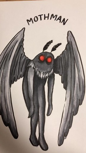 Mothman Art: Drawing the Legendary Cryptid
