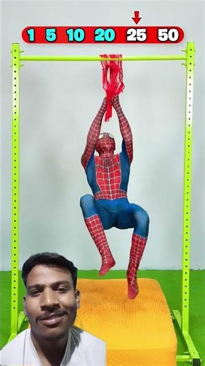 How many hooks are holding Spiderman? #funny