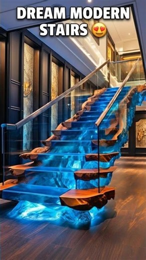 I Replaced My Old Stairs with FLOATING Glass Ones! 😱✨ Modern Makeover