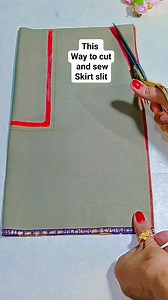 1.7M views · 16K reactions | Beautiful idea for skirt slit | Creative and tips | Facebook