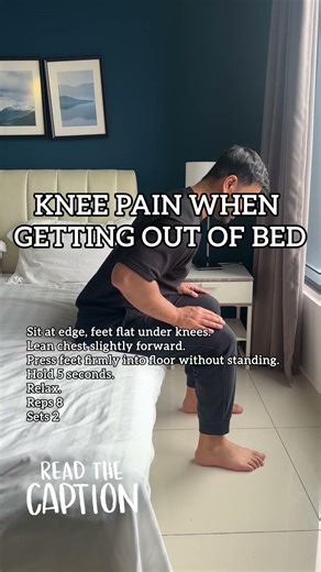 Knee pain getting out of bed