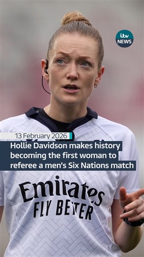 ITV News | Hollie Davidson makes history becoming the first woman to referee a men’s Six Nations match #news #itvnews #rugby | Instagram