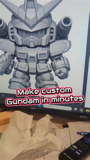 Nikko on Instagram: "Make your own custom Gundam in minutes Printed using the @uniformation3dprinter GK3 W230 wash station Cure3 cure station #3dprinting"