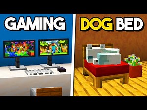 Minecraft: 20+ NEW Furniture Builds & Ideas!