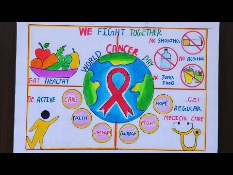 World Cancer Day Drawing|Cancer Day Drawing|Cancer Day Poster|Cancer Awareness Drawing|CancerDrawing