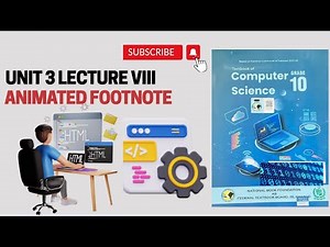 How to Add Animated Footnote using HTML & CSS | Class 10 Computer | Unit 3 Programing | CS Circuit