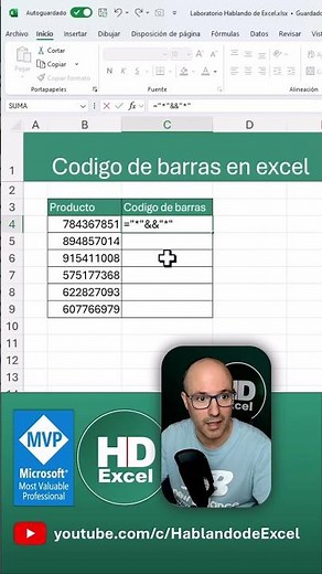 ✅ HOW TO MAKE BARCODES IN #excel