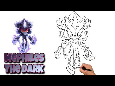 How To Draw MEPHILES THE DARK | Sonic The Hedgehog #mephiles #sonicthehedgehog
