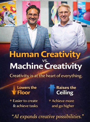 AI doesn’t kill creativity — it changes the range. It lowers the barrier to entry. And raises what’s possible at the top. That’s the real shift in the creative economy. Full conversation 🎧 🔗 kaihan.net/ #AI #Creativity #FutureOfWork #CreativeTok #Innovation